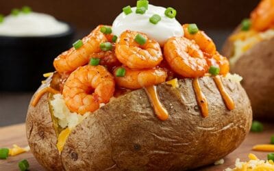 Cajun Shrimp Loaded Baked Potato