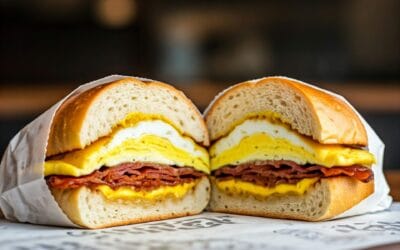 NYC Deli Style Bacon, Egg, & Cheese Sandwich